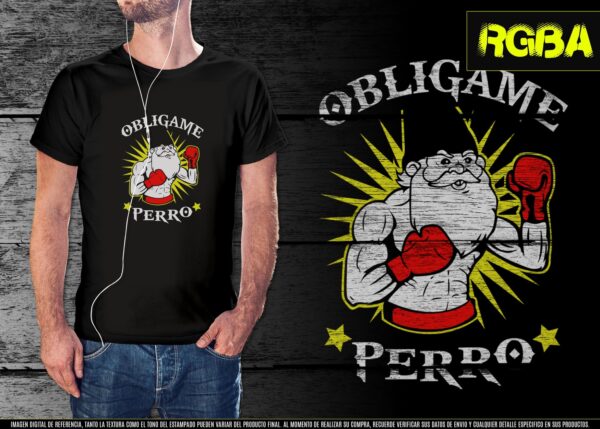 estampado obligame perro