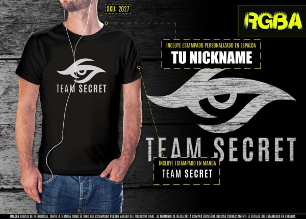 Slide Polera Logo Team Secret