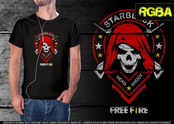 estampado free fire starblack