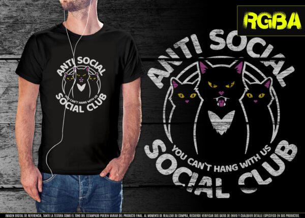 Estampado Anti Social Club